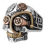 Bague biker - Mecha Skull - Vignette | Boutique biker
