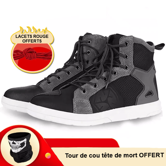 baskets moto été respirantes en coton et polyester pour homme et femme, semelle antidérapante, avec tour de cou offert