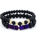 Pulsera de motociclista con perla - Vignette | Boutique biker