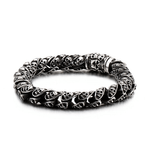 Bracciale da motociclista - Teschio annerito - Vignette | Boutique biker