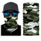 cache-cou moto camouflage militaire vert et noir, respirant et extensible, protection contre le vent, unisexe, compatible casque moto