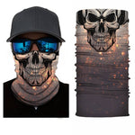 Calentador de cuello para motociclista con diseño de calavera - Vignette | Boutique biker