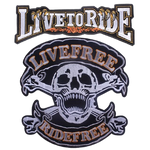Toppa da motociclista - Vivi libero, guida libero - Vignette | Boutique biker