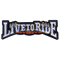 Écusson biker "Live to Ride" brodé 3D à coudre sur veste ou sac
