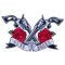 Patch biker brodé Guns N’ Roses 3D à coudre sur veste moto