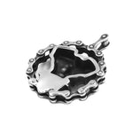 Colgante de motocicleta - Motocicleta con calavera (con cadena) - Vignette | Boutique biker