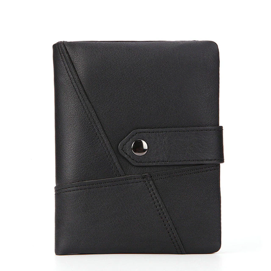 Portefeuille biker homme en cuir souple avec couture haute qualité et design compact pour motard