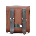Sacoche moto latérale marron en cuir - Vignette | Boutique biker
