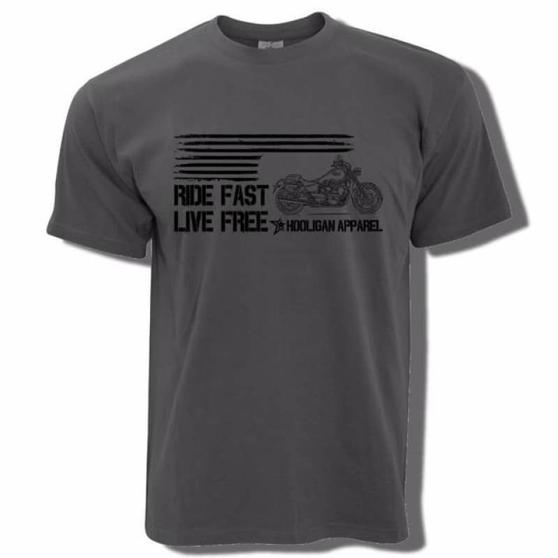 T-shirt-biker-pas-cher-gris-foncé