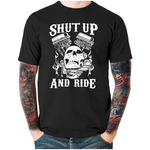 Maglietta da motociclista - Stai zitto e guida - Vignette | Boutique biker