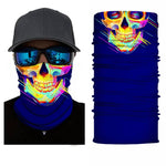 Scaldacollo da motocicletta con teschio multicolore - Vignette | Boutique biker