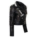 Chaqueta de motociclista con tachuelas para mujer - Vignette | Boutique biker