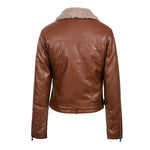 Giacca biker da donna - Collo in pelle di pecora - Vignette | Boutique biker
