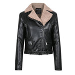 Giacca biker da donna - Collo in pelle di pecora - Vignette | Boutique biker