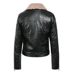 Giacca biker da donna - Collo in pelle di pecora - Vignette | Boutique biker