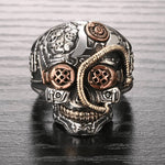 Bague biker - Mecha Skull - Vignette | Boutique biker