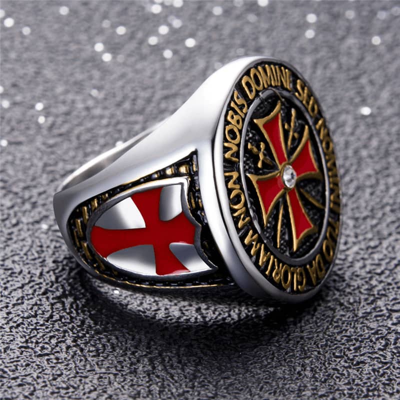 Bague templier argent | Boutique biker