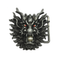 Boucle de ceinture dragon noir avec perle nacrée, design en alliage de zinc finement sculpté