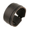 Bracelet large femme en cuir noir style biker élégant