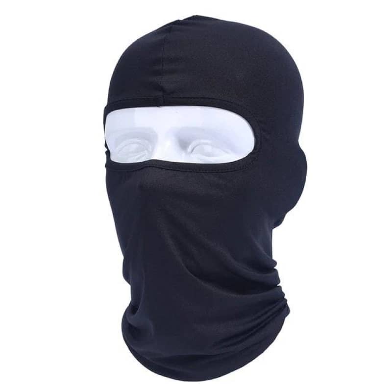 Cagoule moto bleu marine chaude pour l’hiver, unisexe et respirante, à glisser sous un casque