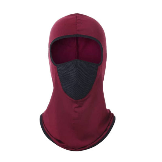 Cagoule moto rouge pour motard homme et femme, respirante, coupe-vent et confortable sous casque
