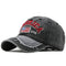casquette moto usa vintage noir pour biker avec broderie america 1776 et drapeau