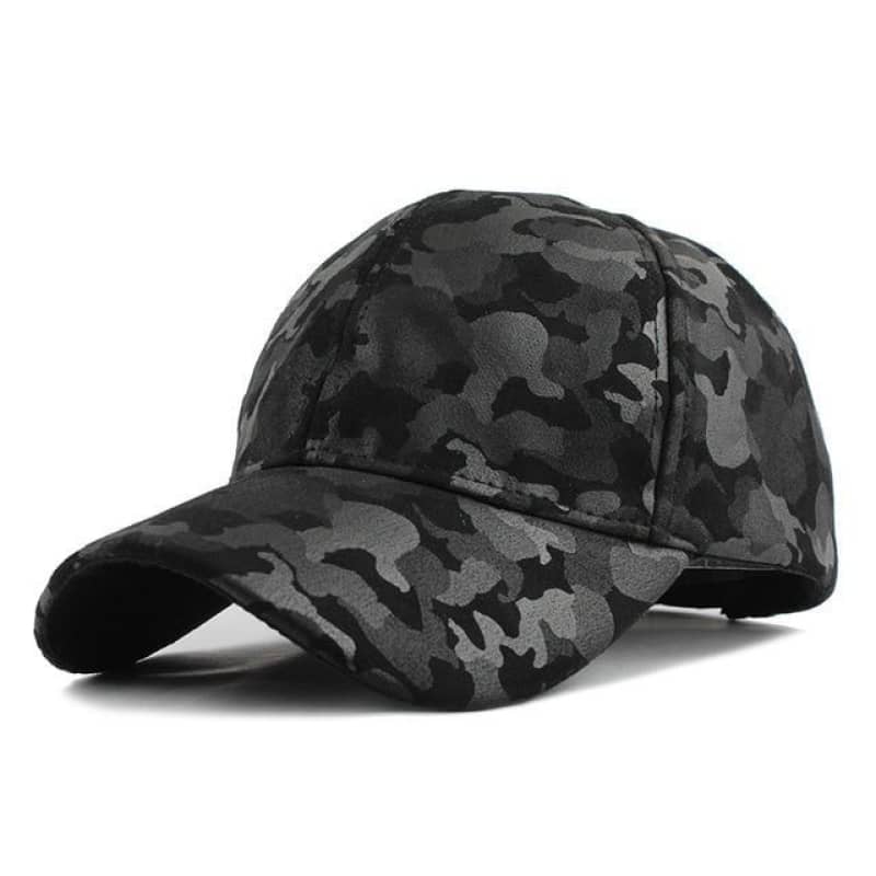 casquette trucker camouflage noir gris pour motard urbain ou biker au look décontracté