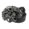 Ceinture biker homme en cuir avec boucle crâne métal Gear Head