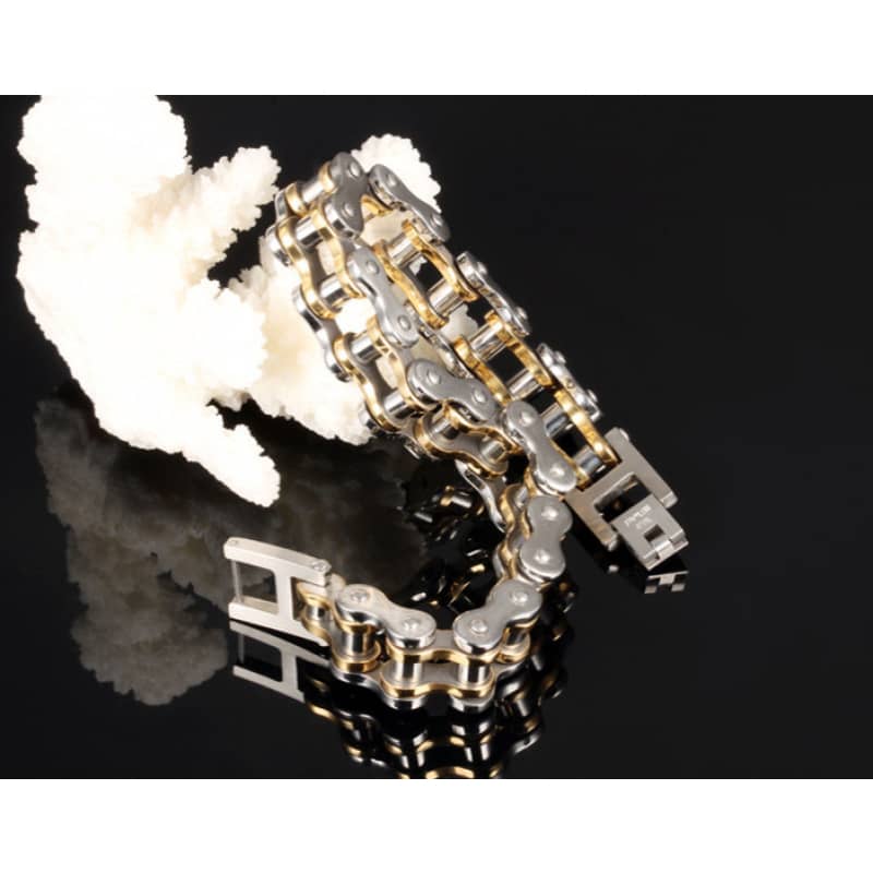 Bracelet Chaine de Moto Homme Noir | Boutique biker