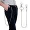 Chaîne de pantalon en acier inoxydable 316L à billes pour homme et femme style biker