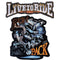 Patch biker loup brodé 3D à coudre – Run with the Pack pour motards