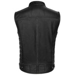 Gilet da motociclista in pelle - Svart - Vignette | Boutique biker