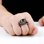 Anello da motociclista - Teschio insanguinato - Vignette | Boutique biker