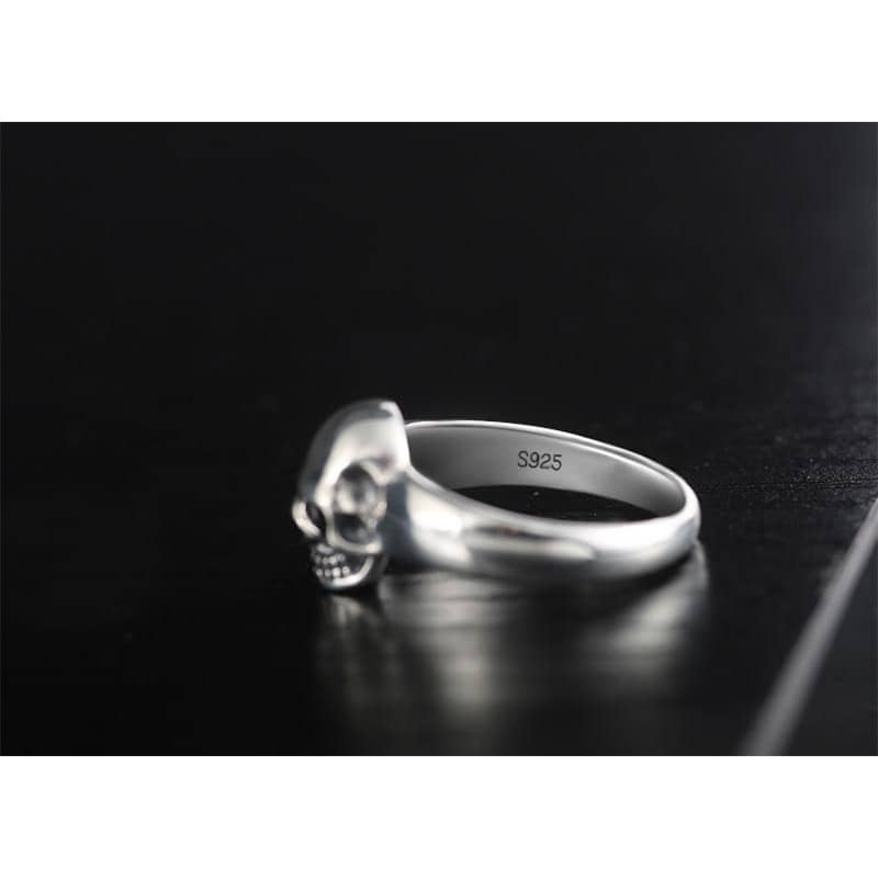 Bague en argent homme tete de mort | Boutique biker