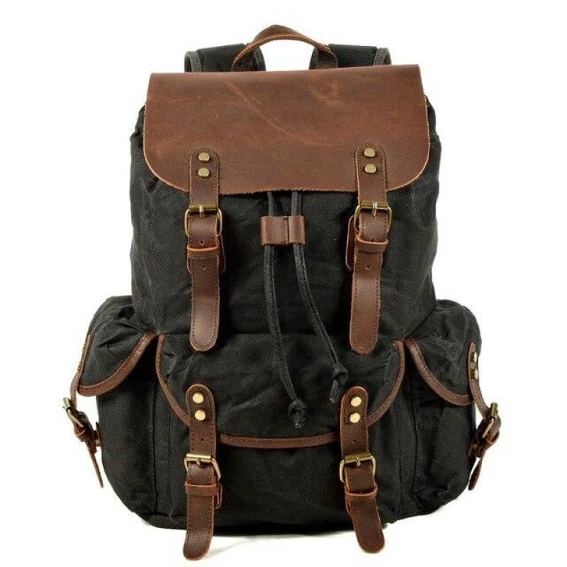 Sac a dos moto vintage noir | Boutique biker