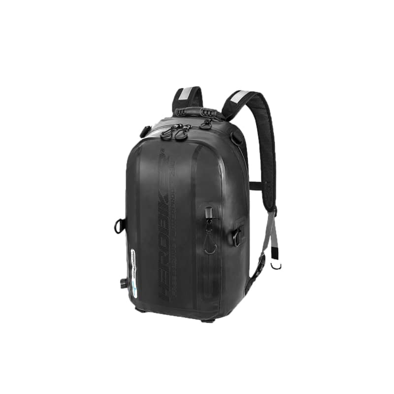 Sac à dos moto vintage en cuir 23L, imperméable, avec bretelles rembourrées, design rétro élégant et confort optimisé