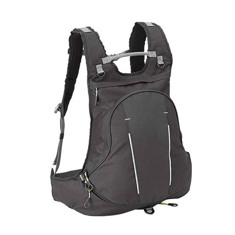 sac à dos moto souple avec bandes réfléchissantes, idéal pour trajets urbains