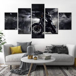 Pintura de motocicleta en blanco y negro - Ciudad Gótica - Vignette | Boutique biker