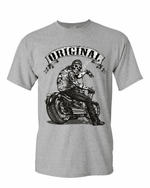Camiseta de motero - Calavera gris original - Vignette | Boutique biker