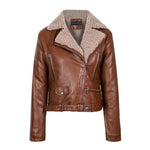Giacca biker da donna - Collo in pelle di pecora - Vignette | Boutique biker